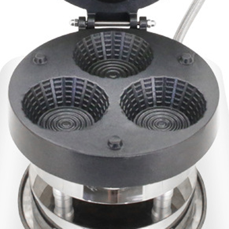 Waffle Cone Maker - 業務用3穴アイスクリームワッフルコーンメーカー、アイスクリームワッフルコーン製造装置、スナックショップワッフルメーカー