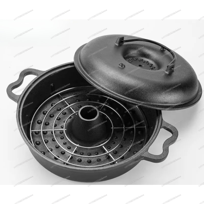 Cast Iron Corn - 厚焼き鋳鉄製サツマイモ焼き器 家庭用栗焼きバーベキューコーン生焼き器