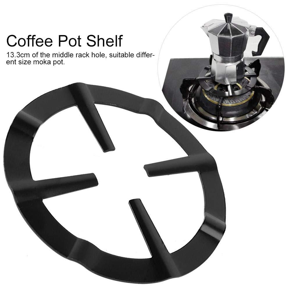 Cast Iron Corn - 1個入り ステンレス製 ガスコンロ用ラック モカポット/コーヒーポット用ラック キッチンガスコンロ用コーヒースタンド シマーリング