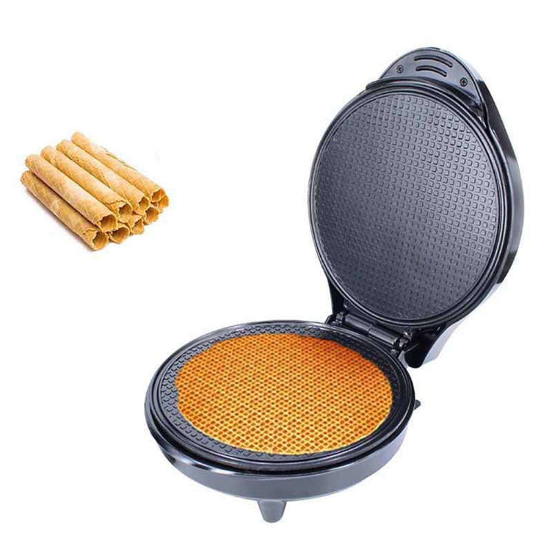 Waffle Cone Maker - ワッフルアイスクリームコーンメーカー 1200W ノンスティックプレート 両面加熱 電気ワッフルコーンメーカーマシン