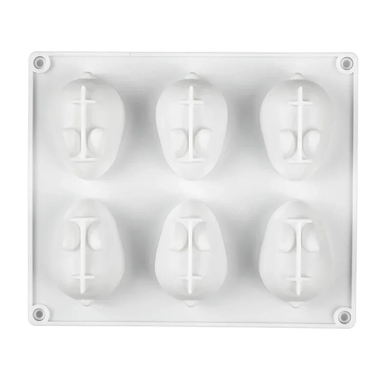 シリコン製うさぎ型フォンダンバニー型 6個取り ムースケーキ - Bunny Cake Mold のレビューと価格