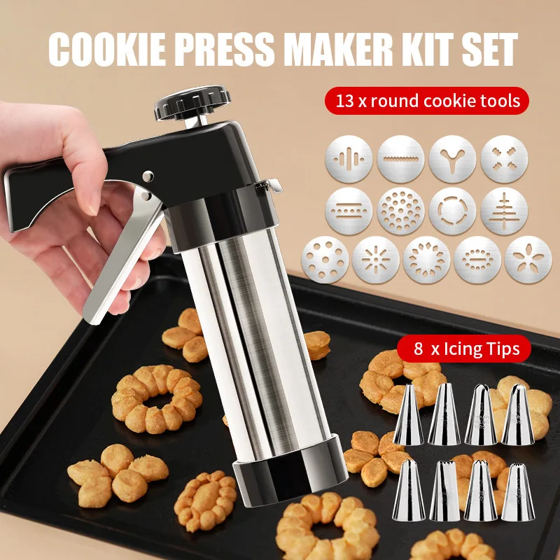 日曜大工の手動クッキーモールドガン、クッキープレスキット、装 - Churros Maker Gun のレビューと価格