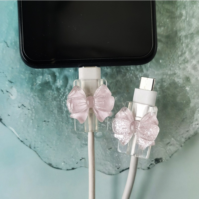 2個入り 韓国風リボン INS クリア充電データケーブルプロ - Spring Roll Wrapper のレビューと価格