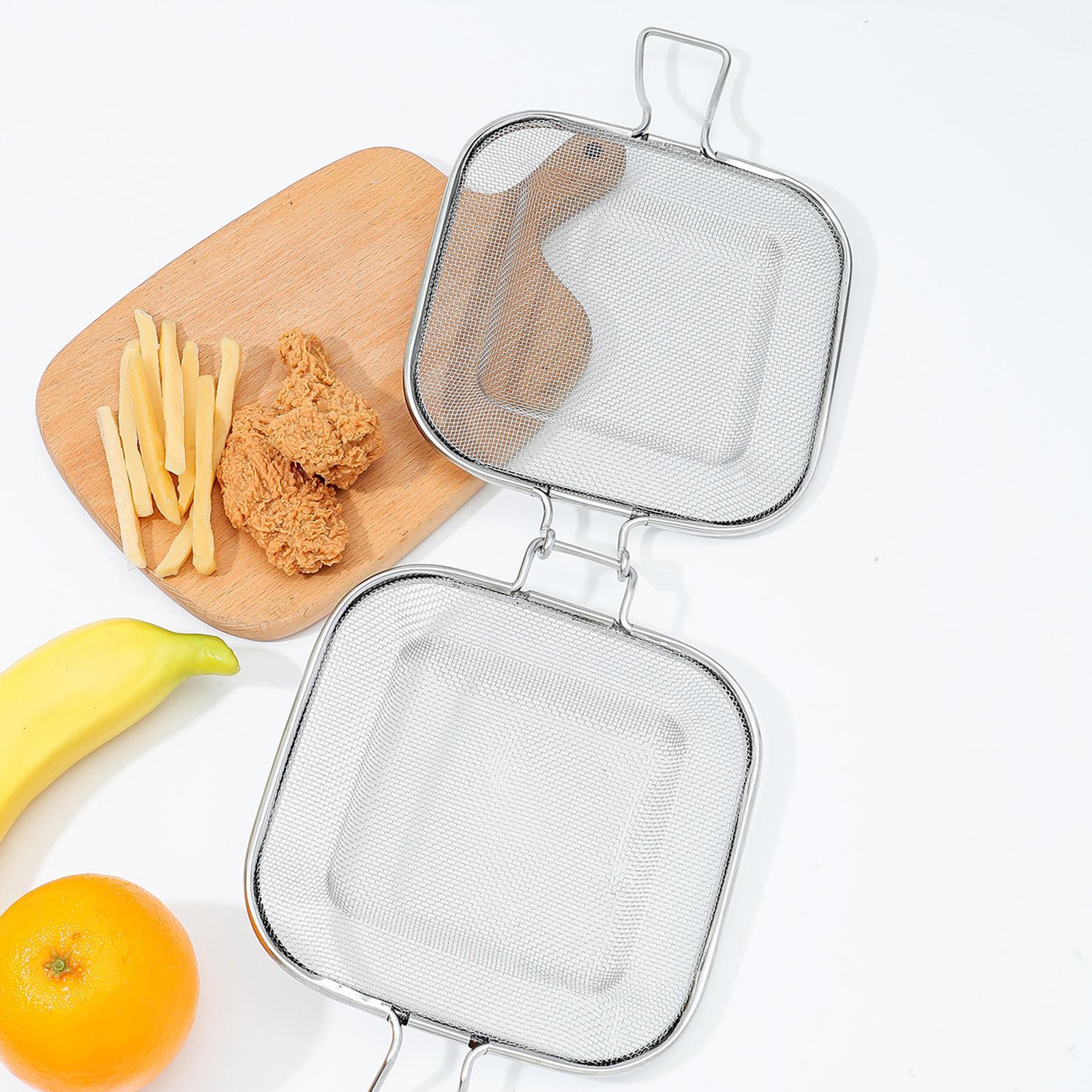 ステンレス製サンドイッチプレス、円形デザイン、DIYトースト - Hot Dog Press のレビューと価格