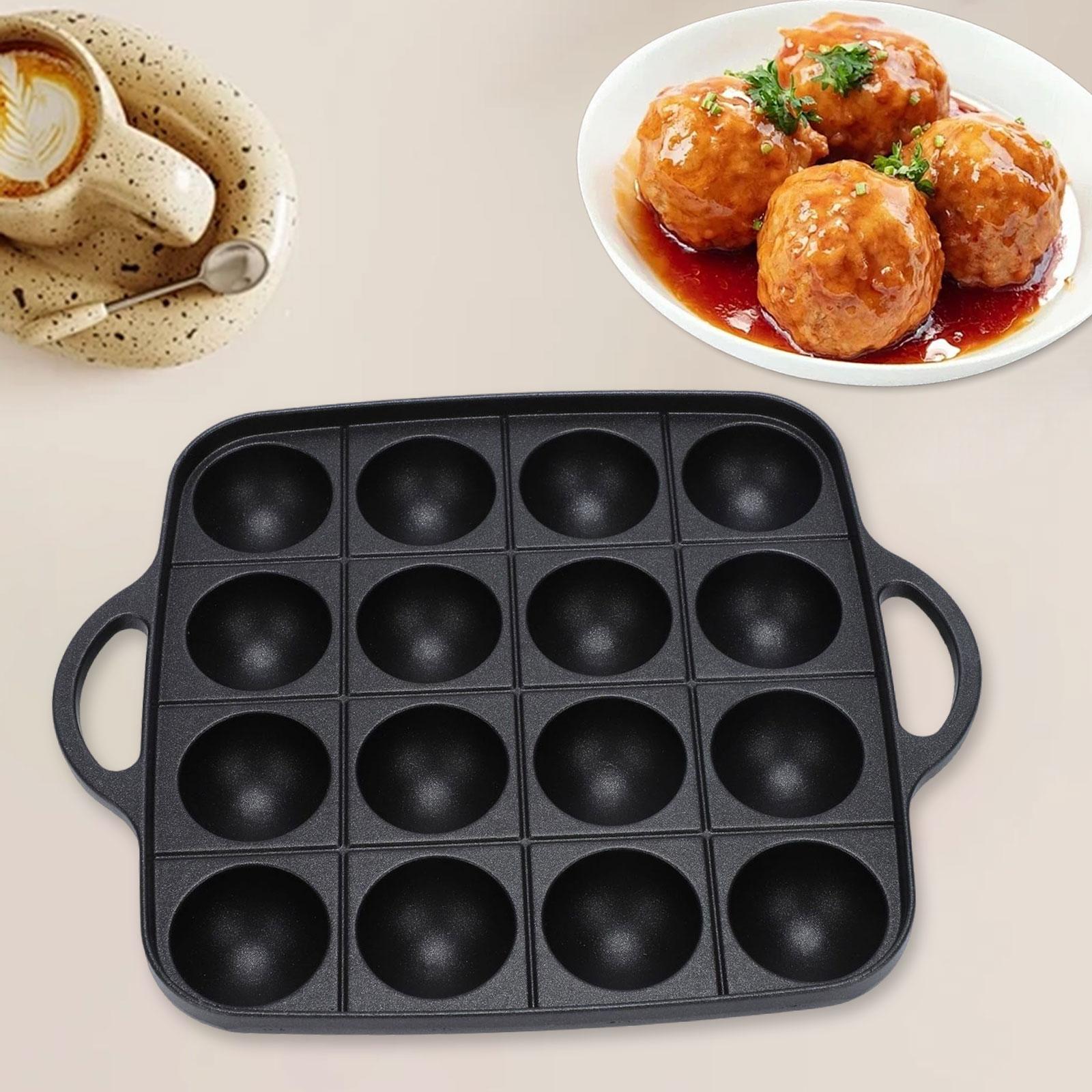 たこ焼きグリルパン 16 空洞お手入れ簡単多目的調理プレート - Takoyaki Grill Plate のレビューと価格