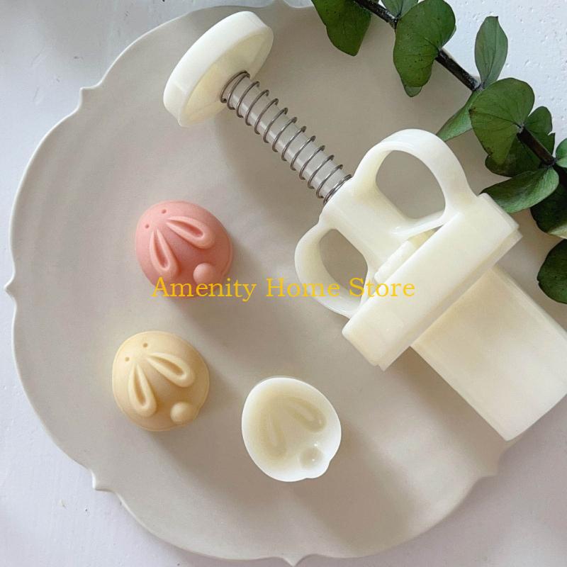 F26C 月餅型中秋節バニーパターンスタンプハンドプレス金型 - Bunny Cake Mold のレビューと価格