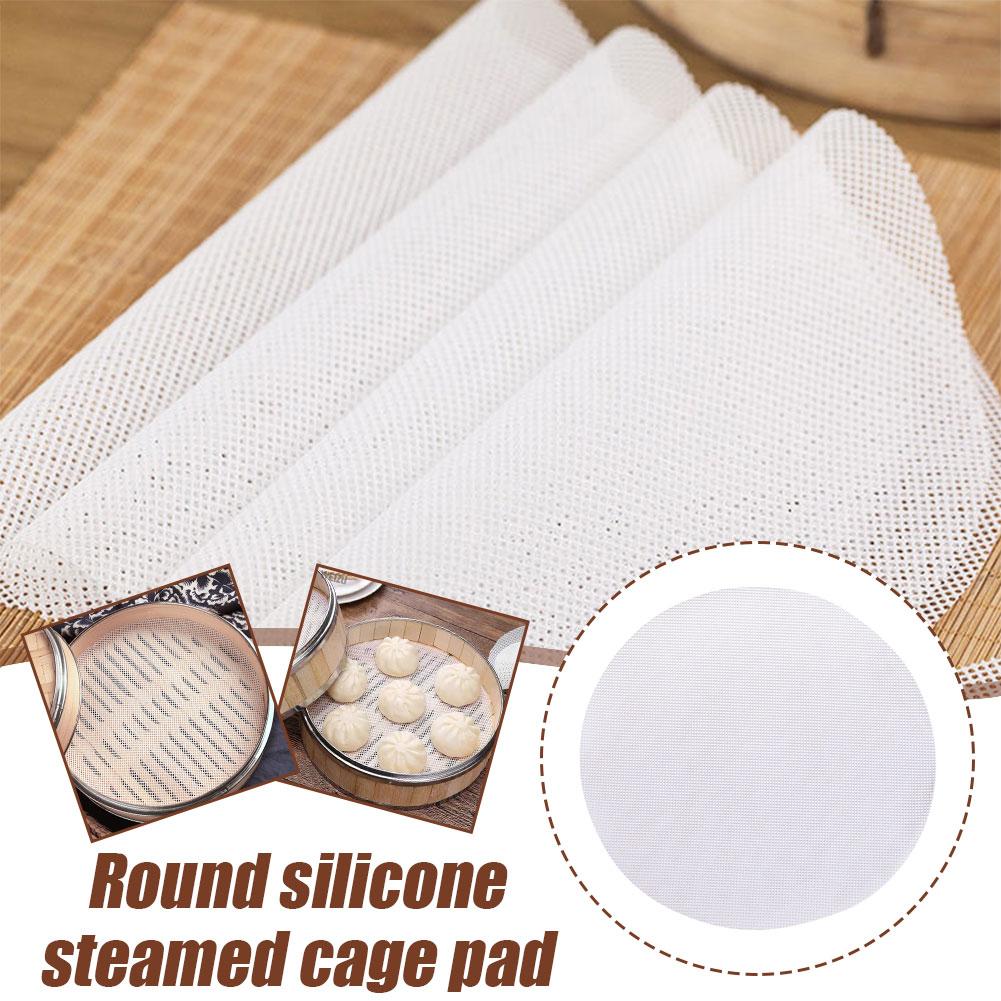 シリコン竹蒸し器ライナー、ノンスティック再利用可能なメッシュ - Bao Steamer Bamboo のレビューと価格