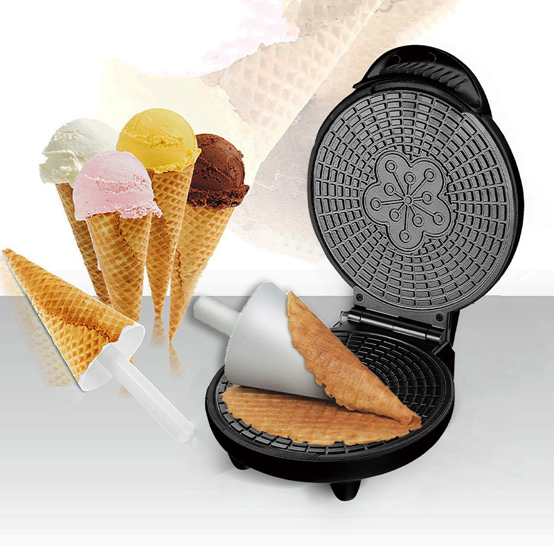 電気クリスピーエッグロールメーカー家庭用朝食エッグロールマシ - Waffle Cone Maker のレビューと価格