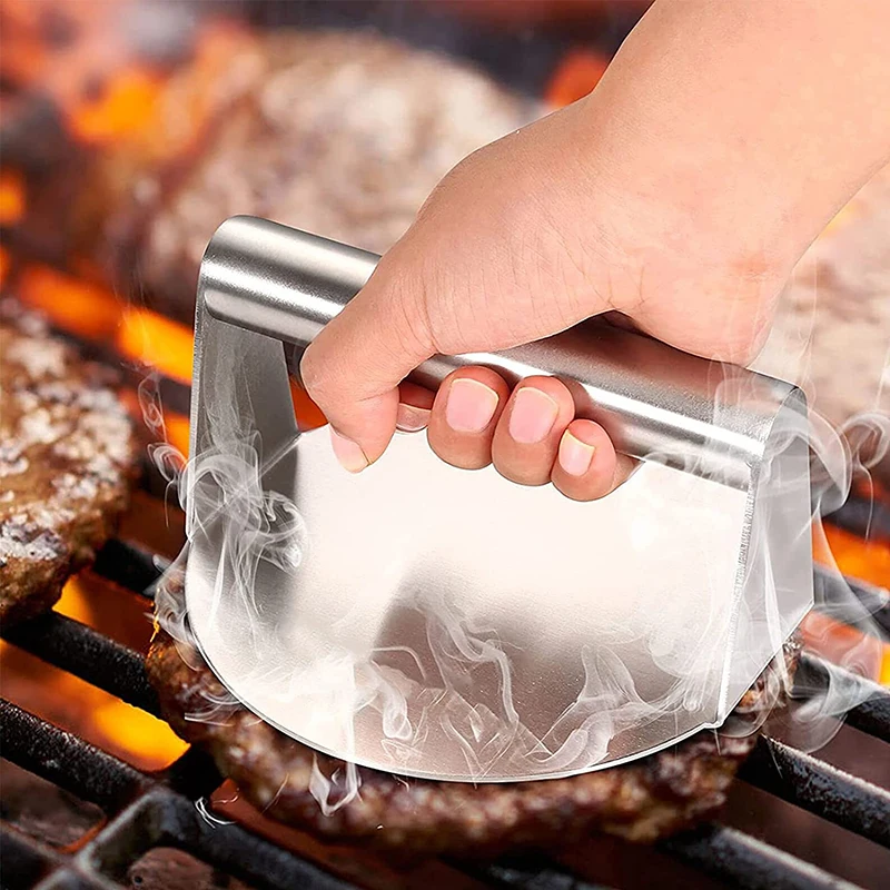 304ステンレス鋼バーガープレス、バーガースマッシャー、肉パ - Hot Dog Press のレビューと価格