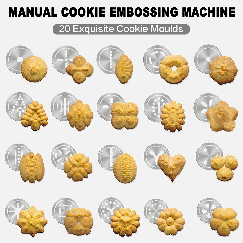 10/20個入り アルミ製クッキープレスキット 手動チュロス - Churros Maker Gun のレビューと価格